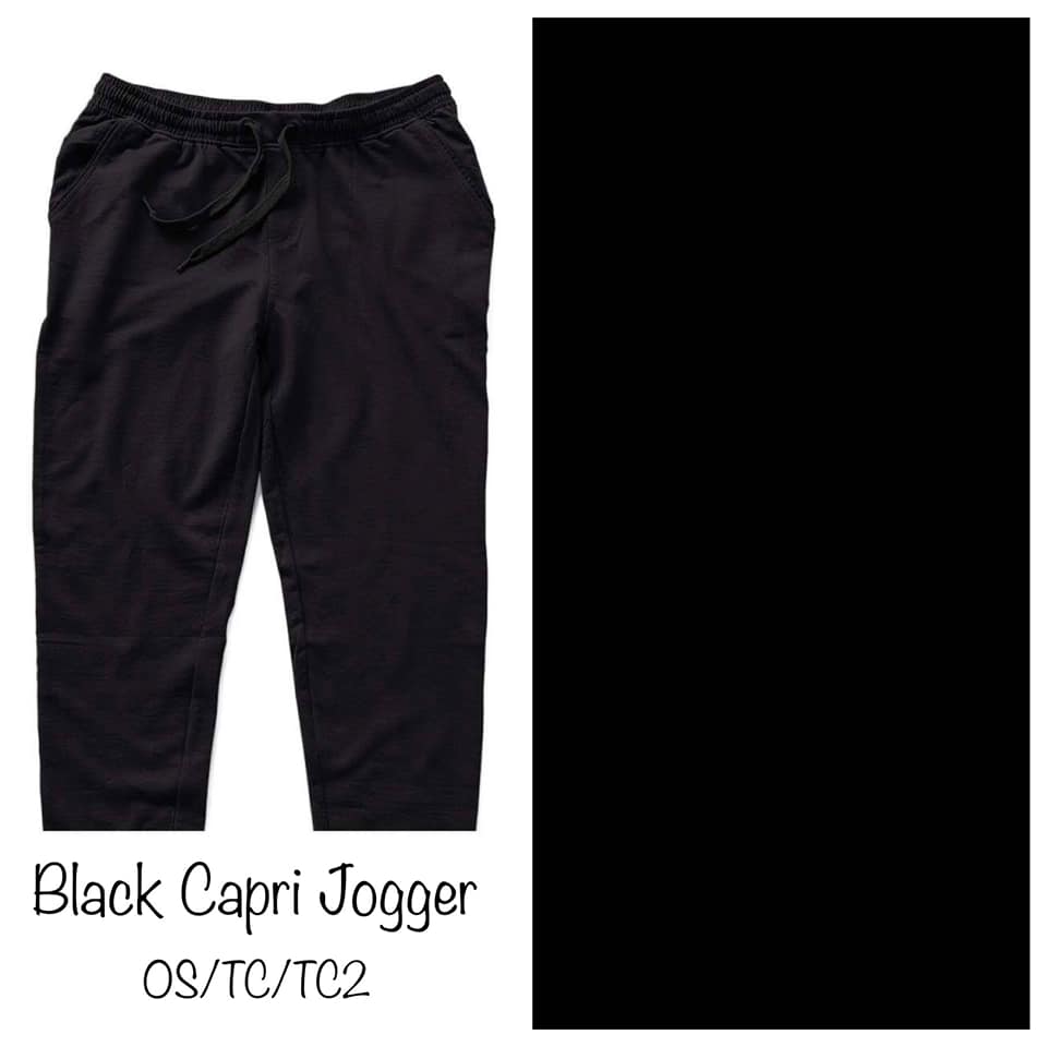 Jogger Capri-Black